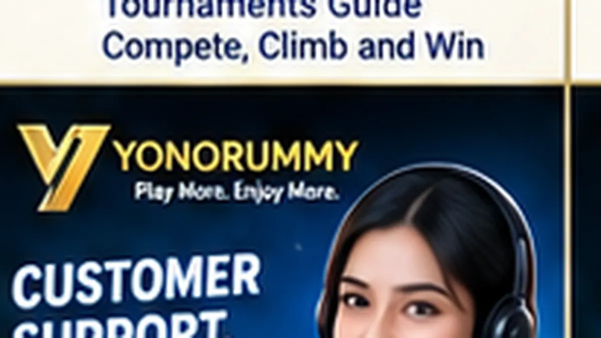 Yonorummy customer support guide with mobile help and assistance illustration
